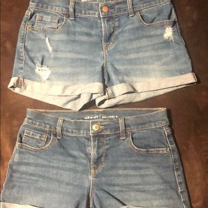 2/$14 Old Navy Boyfriend Denim Shorts